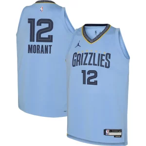 Sofisticato Ja Morant Memphis Grizzlies Jordan Brand Youth Swingman Jersey Statement Edition Light Blue