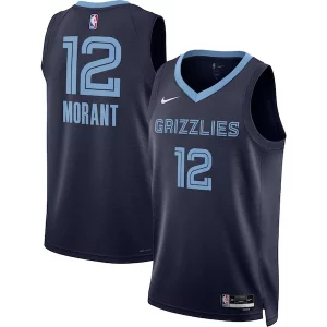 Carino Cool Fantastico Ja Morant Memphis Grizzlies Nike Unisex Swingman Jersey Icon Edition Navy/White