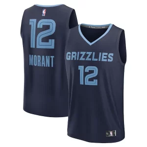 Bellissimo Ja Morant Memphis Grizzlies Youth Fast Break Replica Player Jersey Icon Edition Navy
