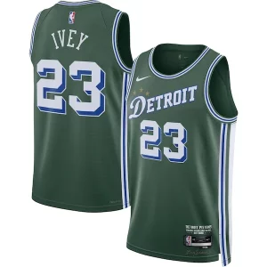 Raffinato Jaden Ivey Detroit Pistons Nike 2022/23 Swingman Jersey City Edition Green