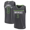 Stupendo Jaden McDaniels Minnesota Timberwolves Youth Fast Break Replica Player Jersey Statement Edition Black