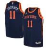 Stupendo Jalen Brunson New York Knicks Jordan Brand Youth Swingman Jersey Statement Edition Navy