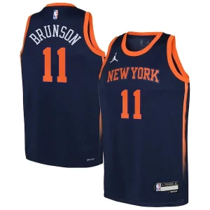 Stupendo Jalen Brunson New York Knicks Jordan Brand Youth Swingman Jersey Statement Edition Navy