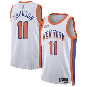 Meraviglioso Jalen Brunson New York Knicks Nike Unisex 2024/25 Swingman Player Jersey City Edition White