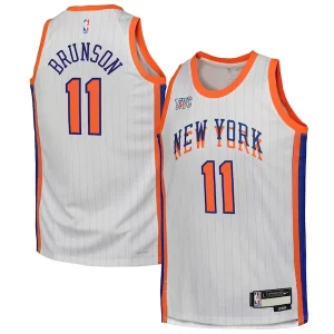 Gorgeous Versatile Elegante Jalen Brunson New York Knicks Nike Youth 2024/25 Swingman Player Jersey City Edition White