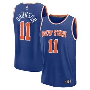 Eccezionale Sofisticato Jalen Brunson New York Knicks Fast Break Replica Player Jersey Icon Edition Blue