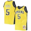 Lussuoso Stupendo Jalen Rose Indiana Pacers 1999/00 Hardwood Classics Swingman Jersey Gold