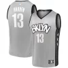 Comodo James Harden Brooklyn Nets Fast Break Replica Jersey Charcoal Statement Edition/White