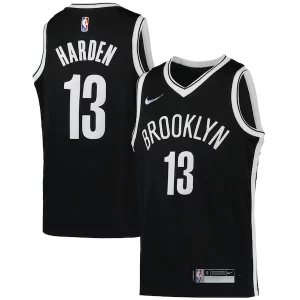 Raffinato James Harden Brooklyn Nets Nike Youth 2021/22 Diamond Swingman Jersey Icon Edition Black