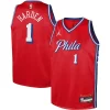Cool Moderno Raffinato James Harden Philadelphia 76ers Jordan Brand Youth Swingman Jersey Statement Edition Red
