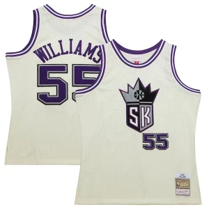 Stupendo Versatile Jason Williams Sacramento Kings Chainstitch Swingman Jersey Cream