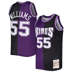 Bellissimo Ottimo Meraviglioso Jason Williams Sacramento Kings Hardwood Classics 2000/01 Split Swingman Jersey Purple/Black