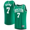 Trendy Raffinato Attraente Jaylen Brown Boston Celtics 2024 NBA Finals Champions Fast Break Replica Player Jersey Kelly Green Icon Edition