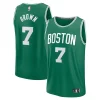 Elegante Jaylen Brown Boston Celtics Fast Break Replica Player Jersey Icon Edition Kelly Green