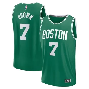 Elegante Jaylen Brown Boston Celtics Fast Break Replica Player Jersey Icon Edition Kelly Green
