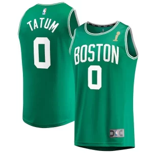 Meraviglioso Cool Carino Jayson Tatum Boston Celtics 2024 NBA Finals Champions Fast Break Replica Player Jersey Kelly Green Icon Edition