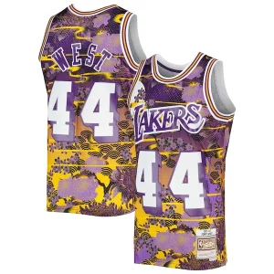 Fascinante Jerry West Los Angeles Lakers 1971/72 Hardwood Classics Lunar New Year Swingman Jersey Purple
