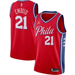 Prestigioso Delizioso Joel Embiid Philadelphia 76ers Jordan Brand 2020/21 Swingman Jersey Statement Edition Red