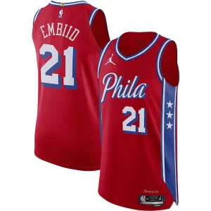 Robusto Incantevole Pratico Joel Embiid Philadelphia 76ers Jordan Brand Authentic Player Jersey Statement Edition Red