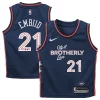 Resistente Joel Embiid Philadelphia 76ers Nike Preschool Swingman Replica Jersey City Edition Navy