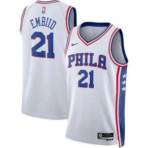 Raffinato Joel Embiid Philadelphia 76ers Nike Unisex Swingman Jersey Association Edition White/Royal