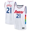Delizioso Lussuoso Joel Embiid Philadelphia 76ers 2024/25 Fast Break Player Jersey City Edition White
