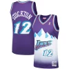 Prestigioso Sofisticato Carino John Stockton Utah Jazz Hardwood Classics Swingman Jersey Purple