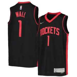 Ottimo Prestigioso John Wall Houston Rockets Nike Youth 2020/21 Swingman Player Jersey Earned Edition Black