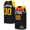 Trendy Sofisticato Bellissimo Jordan Clarkson Utah Jazz Nike Swingman Player Jersey City Edition Black