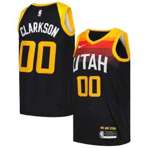 Trendy Sofisticato Bellissimo Jordan Clarkson Utah Jazz Nike Swingman Player Jersey City Edition Black