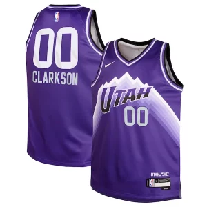 Meraviglioso Lussuoso Jordan Clarkson Utah Jazz Nike Youth Swingman Replica Jersey City Edition Purple