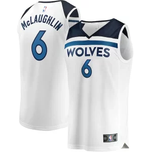 Carino Pratico Jordan McLaughlin Minnesota Timberwolves Youth Fast Break Replica Player Jersey Association Edition White