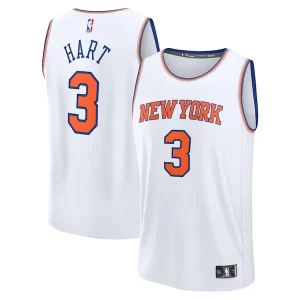 Versatile Accattivante Carino Josh Hart New York Knicks Fast Break Replica Player Jersey Association Edition White