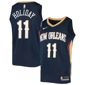 Classico Eccezionale Bellissimo Jrue Holiday New Orleans Pelicans Nike Swingman Jersey Navy