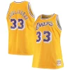 Pratico Versatile Kareem Abdul Jabbar Los Angeles Lakers 1984/85 Big & Tall Hardwood Classics Swingman Jersey Gold