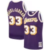 Pratico Kareem Abdul Jabbar Los Angeles Lakers Hardwood Classics Swingman Jersey Purple/Gold