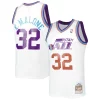 Moderno Pratico Karl Malone Utah Jazz 1991/92 Hardwood Classics Reload 3.0 Swingman Jersey White
