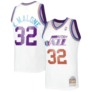 Moderno Pratico Karl Malone Utah Jazz 1991/92 Hardwood Classics Reload 3.0 Swingman Jersey White