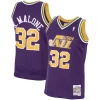 Ottimo Magnifico Stupendo Karl Malone Utah Jazz 1991/92 Hardwood Classics Swingman Jersey Purple