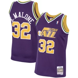 Ottimo Magnifico Stupendo Karl Malone Utah Jazz 1991/92 Hardwood Classics Swingman Jersey Purple