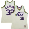 Fantastico Splendido Eccezionale Karl Malone Utah Jazz Chainstitch Swingman Jersey Cream