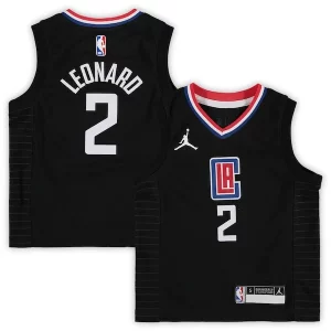Meraviglioso Kawhi Leonard LA Clippers Jordan Brand Preschool 2020/21 Fast Break Replica Jersey Statement Edition Black