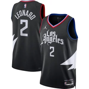 Eccezionale Meraviglioso Kawhi Leonard LA Clippers Jordan Brand Unisex Swingman Jersey Statement Edition Black