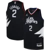 Versatile Kawhi Leonard LA Clippers Jordan Brand Youth Swingman Jersey Statement Edition Black