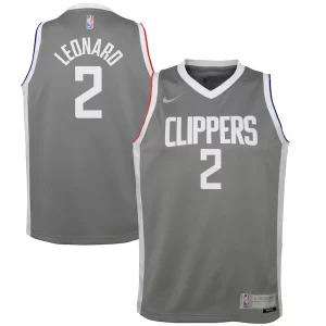 Comodo Kawhi Leonard LA Clippers Nike Youth 2020/21 Swingman Player Jersey Gray Earned Edition