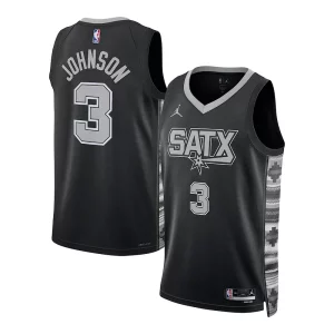 Comodo Splendido Lussuoso Keldon Johnson San Antonio Spurs Jordan Brand Unisex Swingman Jersey Statement Edition Black