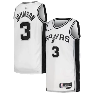 Comodo Keldon Johnson San Antonio Spurs Nike Unisex Swingman Jersey Association Edition White/Black