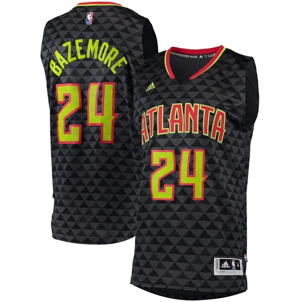 Moderno Accattivante Stupendo Kent Bazemore Atlanta Hawks adidas Swingman Jersey Charcoal