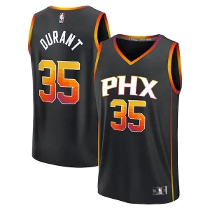 Gorgeous Kevin Durant Phoenix Suns Fast Break Replica Player Jersey Statement Edition Black