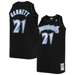 Incantevole Kevin Garnett Minnesota Timberwolves 1997/98 Big & Tall Hardwood Classics Swingman Jersey Black